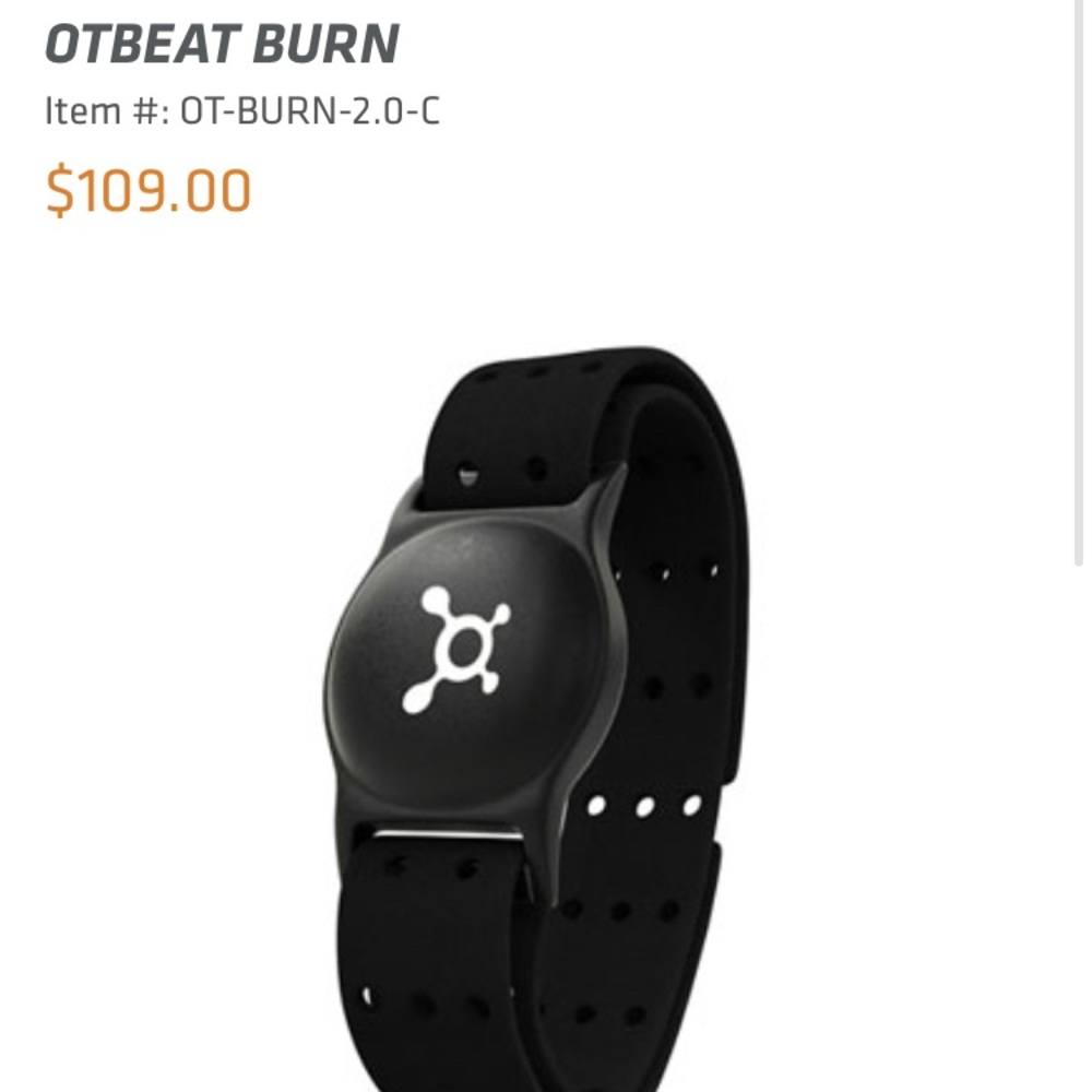 OTBEAT BURN (orange theory arm band)